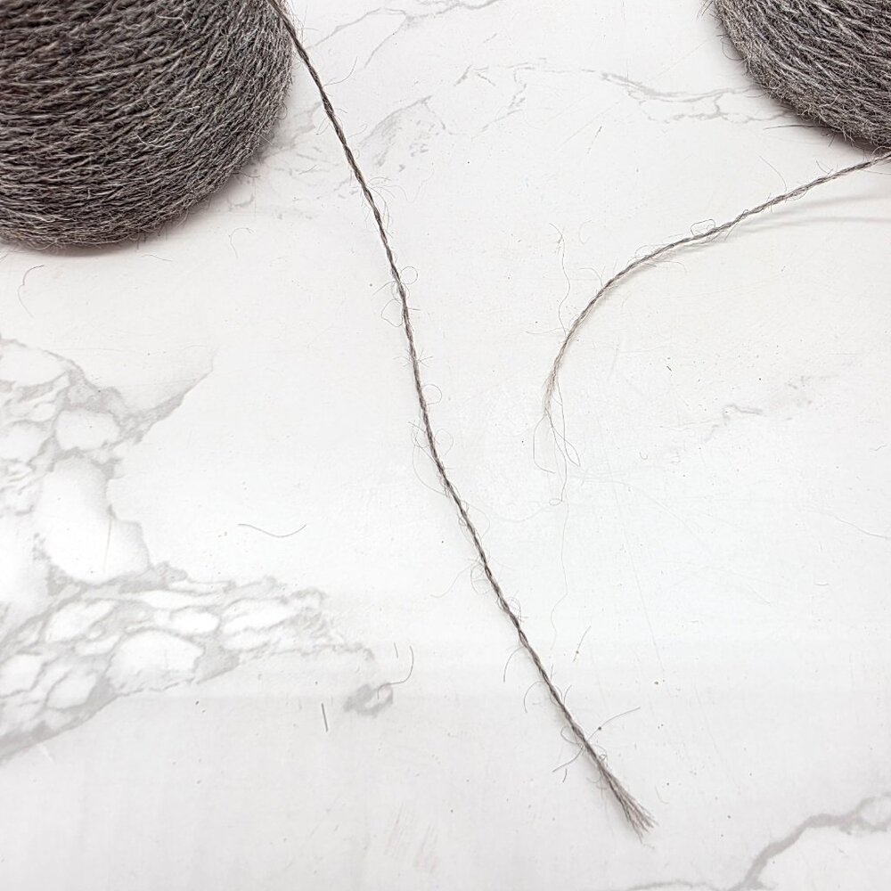 Vintage Mohair Wool Yarn Thread Cone Spool BROWN and skein Euroflax LINEN Thread - Picture 9 of 16